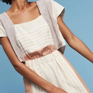 Anthropologie Linen Romper